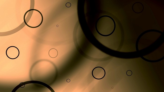 Abstract Circles and Light Shapes Illustration