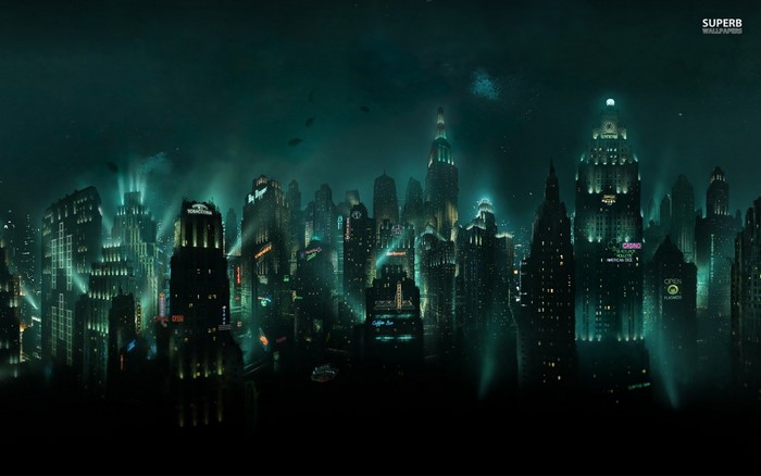 Bioshock Cityscape at Night