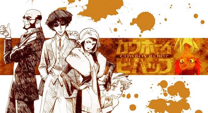 Cowboy Bebop characters with title text