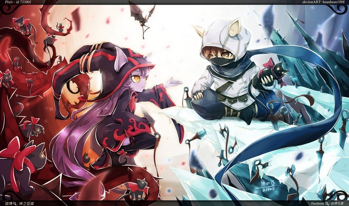 Lulu and Kennen from League of Legends