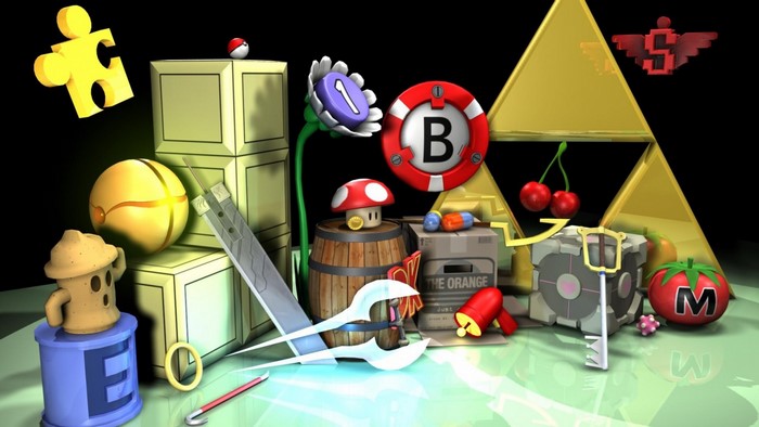 Video Game Icons: Zelda, Mario, Pokemon, Portal, Final Fantasy