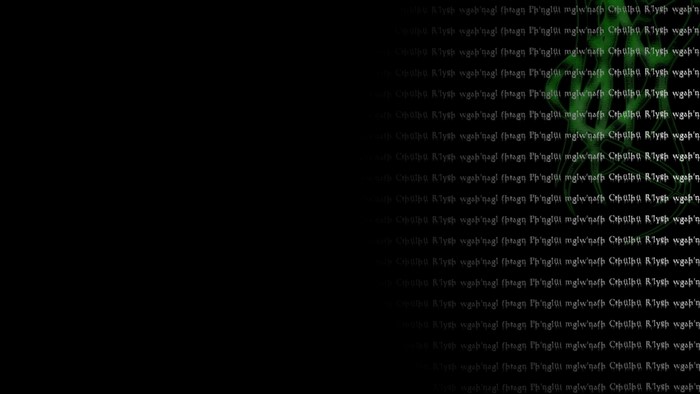 Cthulhu text from H.P. Lovecraft