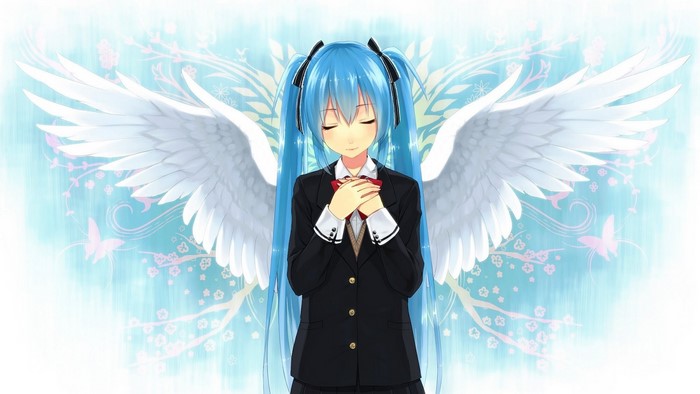 Hatsune Miku with Angel Wings