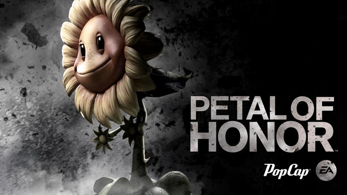 Petal of Honor Plants vs Zombies PopCap EA poster