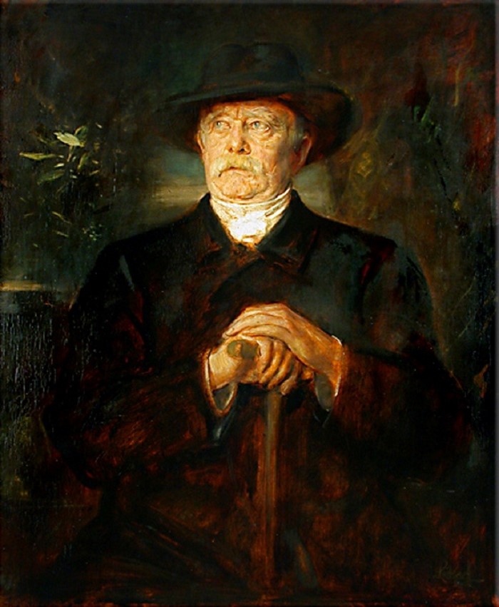 Portrait of Otto von Bismarck with a Cane