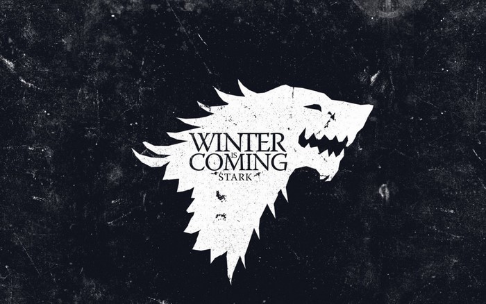 House Stark Sigil and 'Winter Is Coming' from Game of Thrones