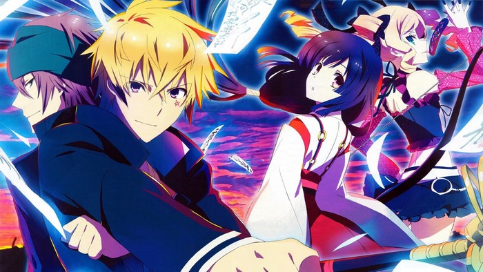 Characters from Tokyo Ravens anime illustration