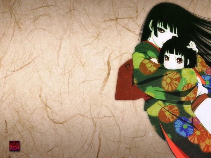 Enma Ai and child from Jigoku Shoujo