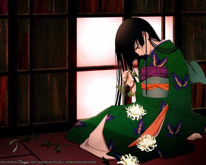 Enma Ai from Jigoku Shoujo in a Kimono