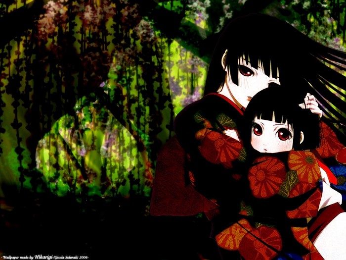 Enma Ai and child from Jigoku Shoujo