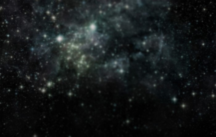 Blurred galaxy with stars and nebula in outer space