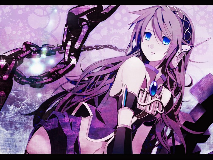 Megurine Luka from Vocaloid with Chains