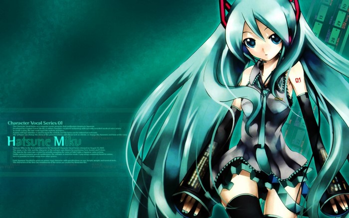Hatsune Miku from Vocaloid