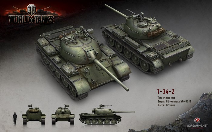World of Tanks T-34-2 Tank