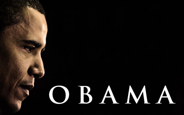 Barack Obama portrait with text