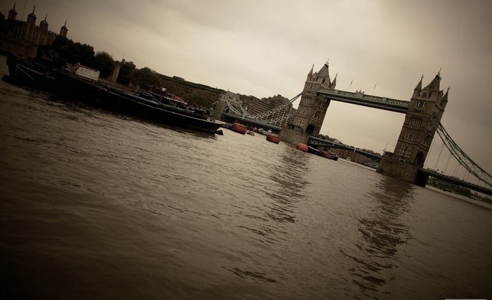Tower Bridge over the River Thames in London