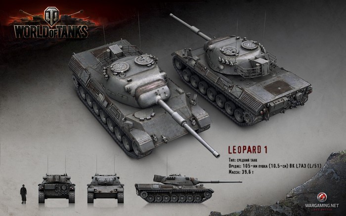 Leopard 1 Tank from World of Tanks
