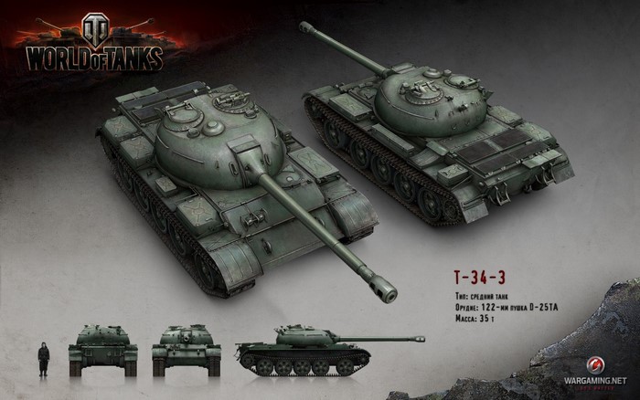 World of Tanks T-34-3 Tank