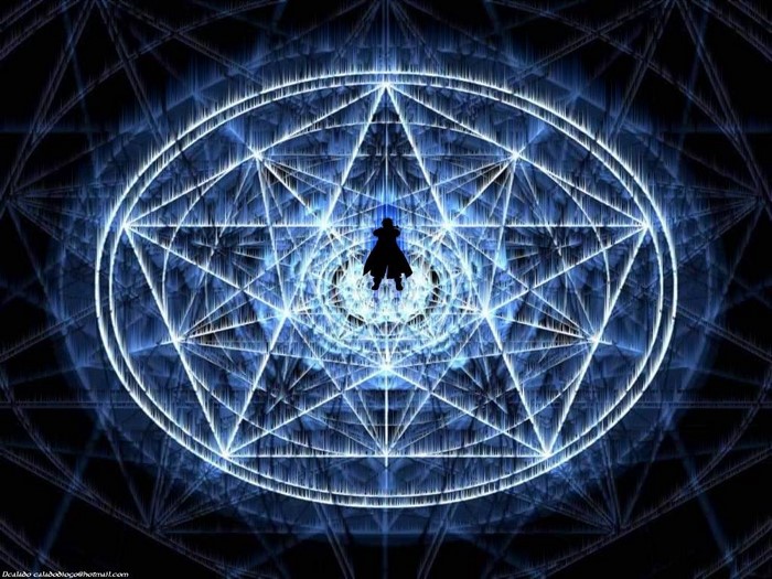Fullmetal Alchemist Transmutation Circle with Silhouette