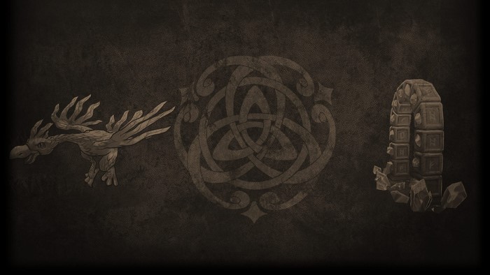 Phoenix, Celtic Knot, and Rune Arch