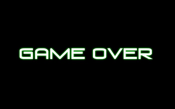 GAME OVER text