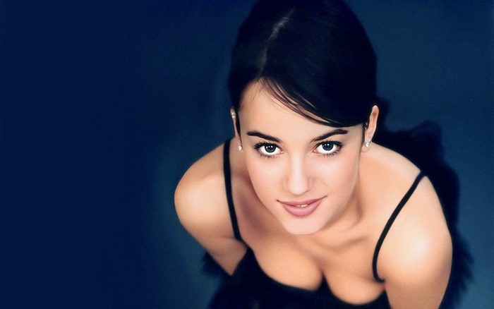 Portrait of Smiling Woman with Dark Hair