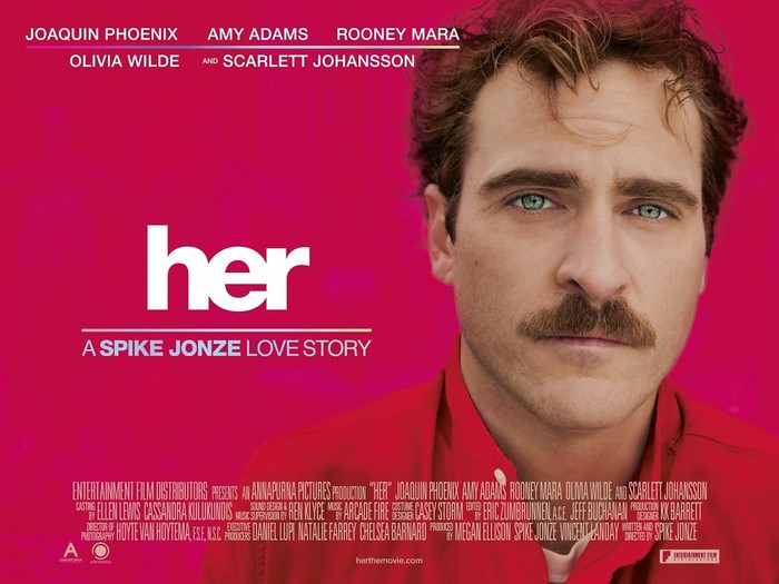 Her Movie Poster Starring Joaquin Phoenix
