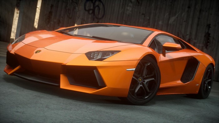 Lamborghini Aventador Orange Sports Car from Need for Speed