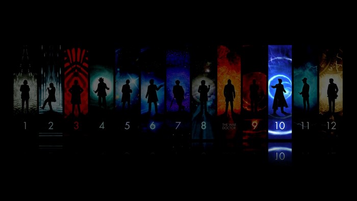 Doctor Who Doctors 1-12 Silhouette