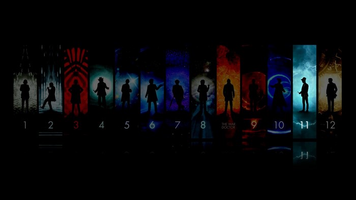 Doctor Who Silhouettes of the Doctors