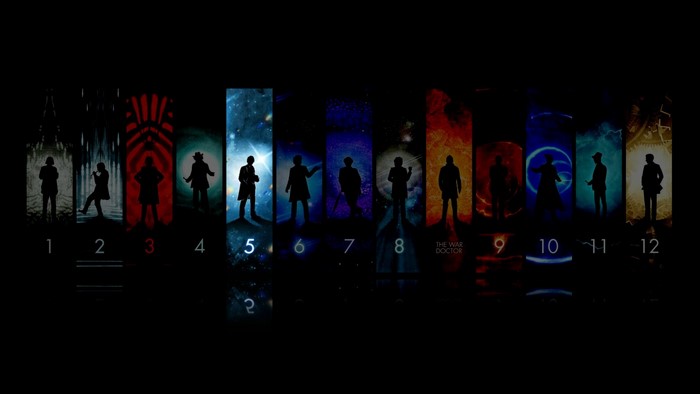 Doctor Who Silhouettes of the Doctors