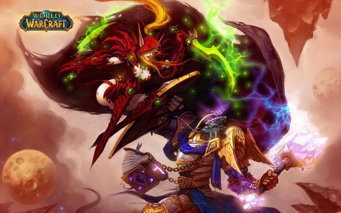 Valeera Sanguinar and Tyrande Whisperwind from World of Warcraft