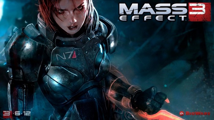 Female Commander Shepard from Mass Effect 3
