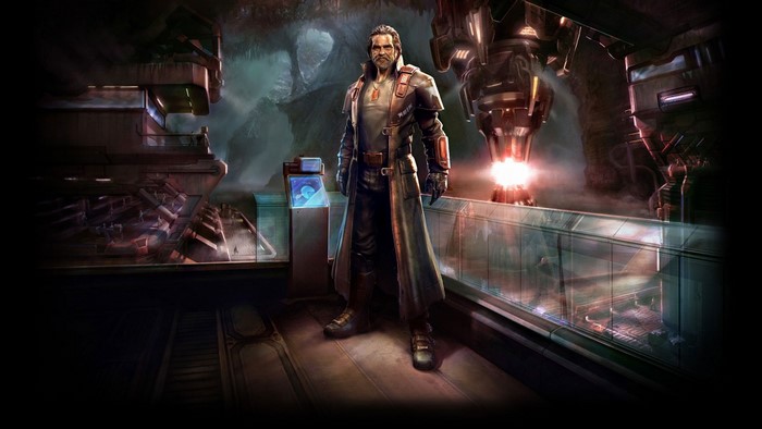 Man in trench coat in EVE Online