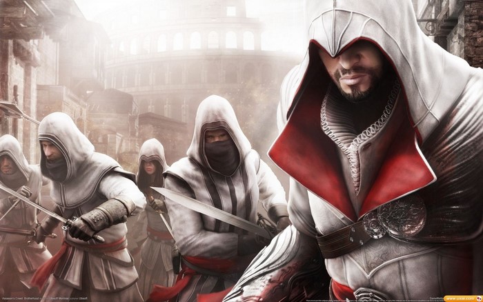 Ezio Auditore da Firenze and Assassins from Assassin's Creed Brotherhood