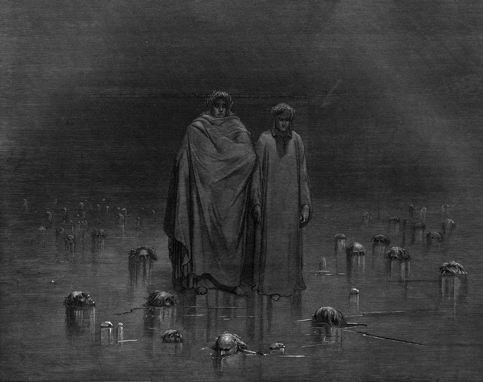 Dante and Virgil in the Inferno by Gustave Doré