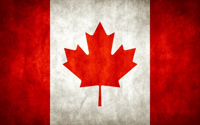 Canadian Flag with Maple Leaf