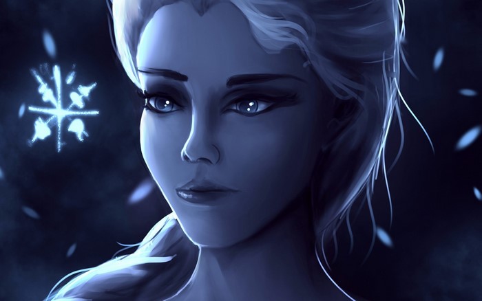 Princess Elsa with snowflake