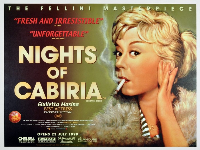 Nights of Cabiria by Federico Fellini starring Giulietta Masina