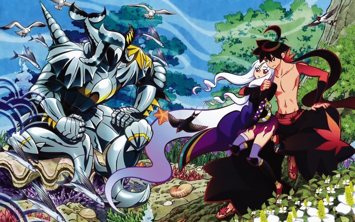 Shichika Yasuri and Togame from Katanagatari
