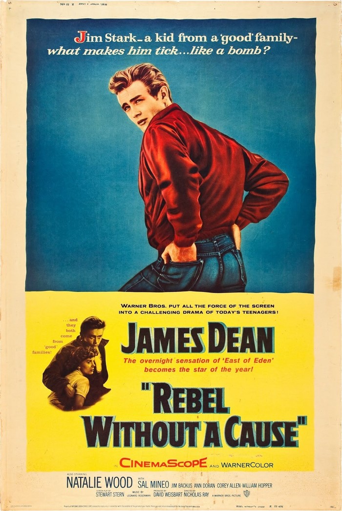 Rebel Without a Cause Film Poster Starring James Dean