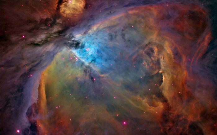 The Orion Nebula in outer space