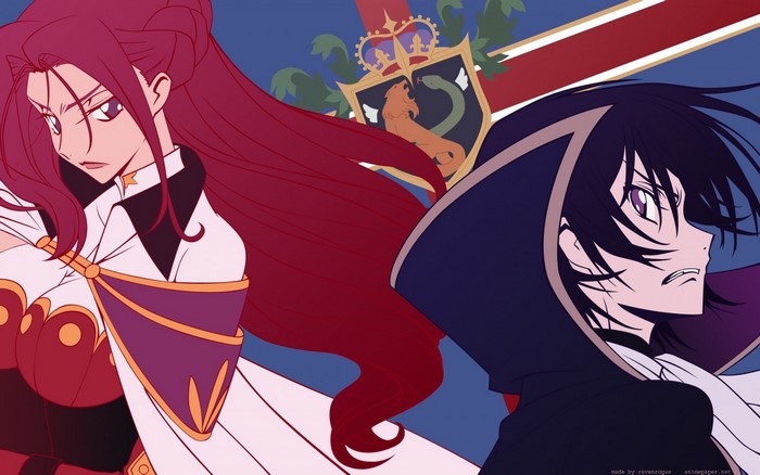 Cornelia li Britannia and Lelouch Lamperouge from Code Geass