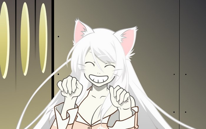 Hanekawa Tsubasa from Monogatari Series with cat ears