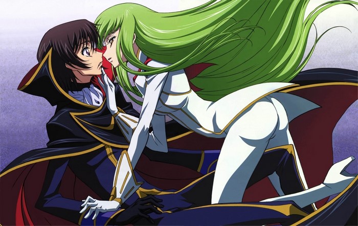 Lelouch Lamperouge and C.C. from Code Geass
