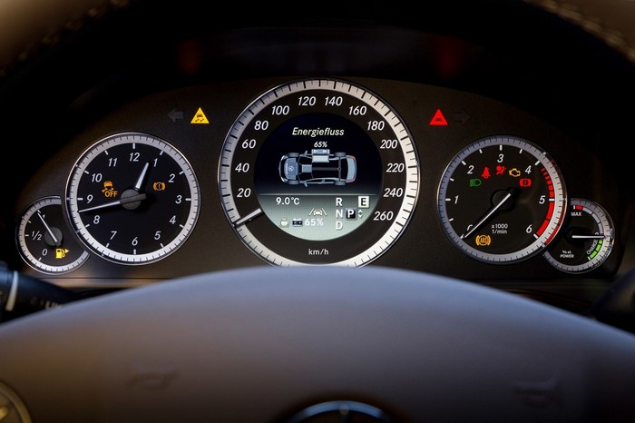 Mercedes Benz E-Class dashboard with digital display