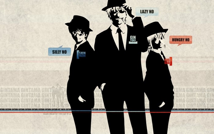 Gintama characters in suits