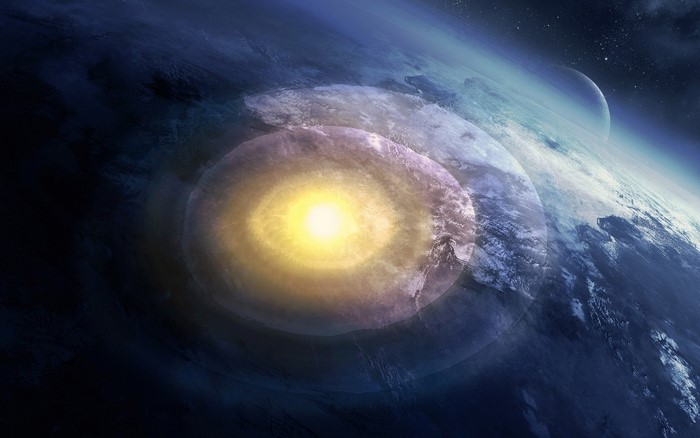 Apocalyptic explosion on Earth from space
