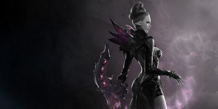 Lost Ark character with bow and wings