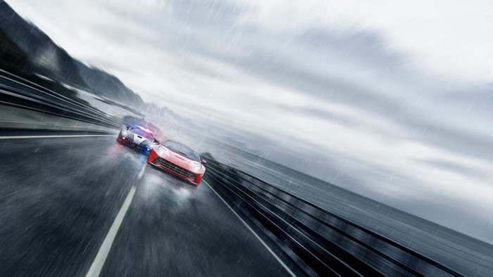 Need for Speed Rivals: Police chase on a rainy highway